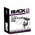 Эрекционное кольцо с вибрацией Vibrating cock & ball ring - мініатюра 1