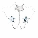 Сексапильные пестисы-звезды с украшением-чокером Silver - мініатюра 4