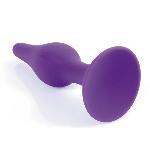 Анальный плаг Silicone Plug Purple - Small - мініатюра 6