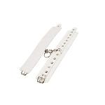 Наручники Leather Restraints Hand Cuffs, White - мініатюра 3