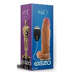 Вибратор на присоске EGZO Ciberskin DVR003 ( 22,5 см х 5,5 см ) - мініатюра 3