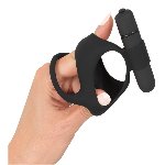 Эрекционное кольцо с вибрацией Vibrating cock & ball ring - мініатюра 5