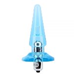 Анальный плаг  NICOLE'S Vibra Plug, Blue - мініатюра 1