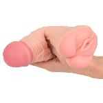 Мастурбатор-насадка 2 IN 1 Nature Skin Extension + Masturbator (Вагина) - мініатюра 5