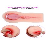 Мастурбатор Little Nose (Ротик) без вибрации телесный - мініатюра 6
