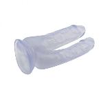 Фаллоимитатор двойной 6.3 Inch Dildo, Clear - мініатюра 2
