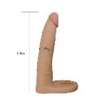 Телесная насадка для двойного проникновения 7" The Ultra Soft Double - мініатюра 6