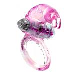 Эрекционное вибро кольцо BOSS Rabbit Vibro Cock Ring Pink - мініатюра 3