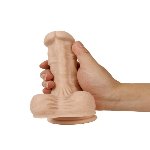 Фалоимитатор Ares Sexy silicone dildo телесный - мініатюра 2