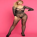 Ажурный боди-комбинезон  с рукавами(с доступом)Samantha S/L - мініатюра 1