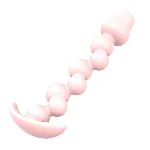 Анальная пробка MELEON Blossom Hue AP-02, гибкий шариковый плаг из TPE - мініатюра 5