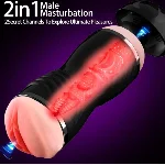 Мастурбатор с двумя входами OYO - Double Pump BLACK, YQM-205 BLACK - мініатюра 5