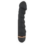 Черный бархатистый вибратор Bendy Ripple Vibrator с 20 режимами вибрации - мініатюра 2
