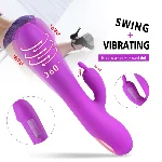 Вибромассажёр "Mata Swing", 7 режимов вибрации, 6 режимов ротации - мініатюра 1