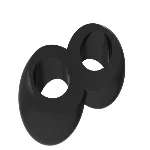 Эрекционное кольцо Duo Cock 8 Ball Ring, Black - мініатюра 1