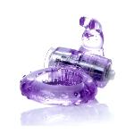 Эрекционное вибро кольцо BOSS Rabbit Vibro Cock Ring Purple - мініатюра 3