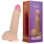 Фаллоимитатор EGZO DS009 ( 20,5 см х 5 см ) - мініатюра 1