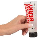 Гель веганский для секса и массажа с клубничным ароматом Strawberry 80 ml - мініатюра 3