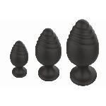 Набор анальных стимуляторов Boss Series - Silicone Anal Plugs Set (2,8 / 3,5 / 4,4 cm) - мініатюра 3