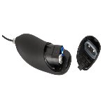 Анальная вибропробка Inflatable Vibrating Butt Plug - мініатюра 5