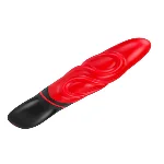 Роскошный вибратор с выпуклыми ребрышками для стимуляции AMOR BIG VIBRATOR BRUCE Red (Приложение НЕ Функционирует!) - мініатюра 1