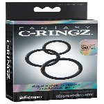 Набор эрекционных колец разного размера Silicone 3-Ring Stamina Set - мініатюра 1