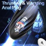 Анальная пробка с вибрацией «ButBut anal plug», с пультом дистанционного управления, 10 режимов вибрации, цвет черный - мініатюра 4