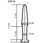 Анальный плаг из стекла EGZO EAP-M ( длина 11.5 см, диаметр 2 см ) - мініатюра 3
