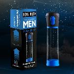 Автоматическая вакуумная помпа Penis Pump усилитель эрекции, тренажёр. На батарейках (нет в комплекте). Черно-синий, 3 режима всасывания - мініатюра 6