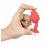 Анальная пробка - Colorful Joy Jewel Red Plug Small - мініатюра 4