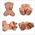 Реалистичное тело-торс Anica Solid Silicone Sexy Doll   L анус-вагина без вибрации телесный - мініатюра 8
