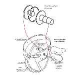 Насадка на страпон телесная EGZO, (система Vac-U-Lock) - мініатюра 3