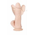 Реалистичный гнущийся RC-вибратор с шариками -Bendable RC Vibrator with Balls Nature Skin - мініатюра 7