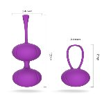 Набор вагинальных шариков Pleasure Violet - мініатюра 8