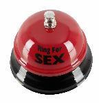 Звонок настольный "RING FOR SEX" бордовый - мініатюра 2