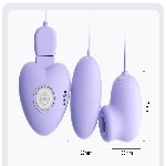 Секс массажёры "Flirting vibrator", цвет фиолетовый, 10 режимов вибрации - мініатюра 2