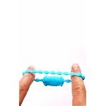 Эрекционное виброкольцо - Beads Ring голубой - мініатюра 4