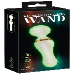 Светящийся вибратор в темноте Glow in the dark Wand 9 режимов вибрации - мініатюра 1