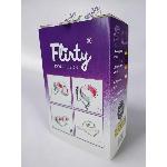 Роскошные белые наручники ЭКО лак с черным мехом Flirty - мініатюра 3