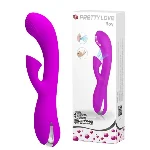 Вибромассажер с вакуумным клиторальным стимулятором PrettyLove-Roy - мініатюра 1