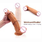 Фаллоимитатор реалистичный большой, "Big dildo" телесный, D 55 mm, L 300 mm - мініатюра 4