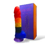 Яркий фаллоимитатор на присоске "Festive penis", L200мм, D40мм - мініатюра 1