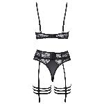 Эротический кружевной комплект с подтяжками от Cottelli LINGERIE Размер 75B/S - мініатюра 7