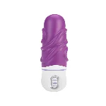 Роскошный вибратор с выпуклыми ребрышками для стимуляции AMOR BIG VIBRATOR BRUCE Violet (Приложение НЕ Функционирует!) - мініатюра 1