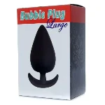 Анальный плаг Boss Series - Bubble Plug Large Black, BS6700059 - мініатюра 1