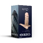 Фаллопротез поясной EGZO (пустотелый страпон) (18,5 см х 4,5 см) - мініатюра 1
