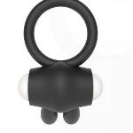 Эрекционное виброкольцо Power Clit Cockring, Black - мініатюра 4