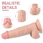 Реалистик на присоске с ДУ “Ultra-Real Remote Pro”, 20 режимов вибрации - мініатюра 3