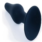 Анальный плаг Silicone Plug Black - Small, BS6400092 - мініатюра 3