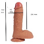 Фаллоимитатор "Buru penis", мулат - мініатюра 1